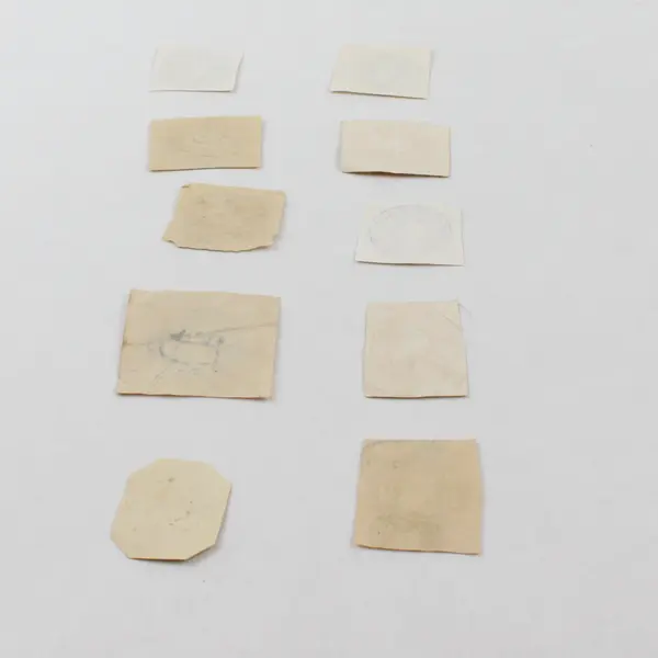 Lot Of 10 United States 1/2/3c Cut Square Postal Cover Stamps Used