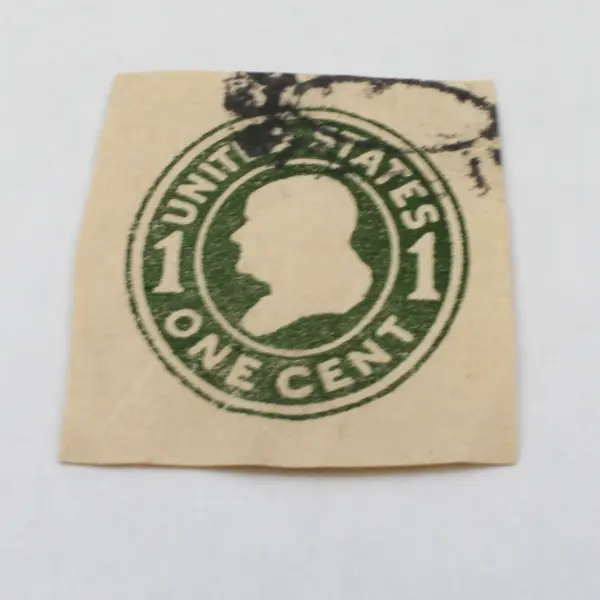 Lot Of 10 United States 1/2/3c Cut Square Postal Cover Stamps Used