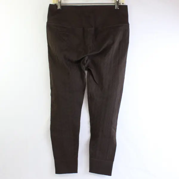 Joy Lab Women's M/L Brown Ribbed Waist High Rise Seamless Cable Knit Leggings