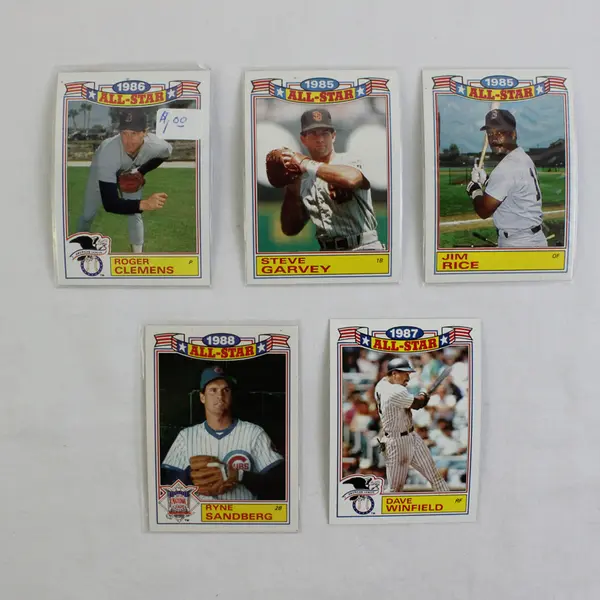 1980s MLB 5 Cards HOF MVP All-Star Topps