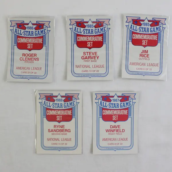 1980s MLB 5 Cards HOF MVP All-Star Topps