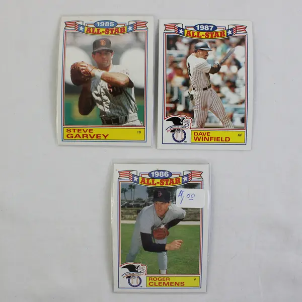 1980s MLB 5 Cards HOF MVP All-Star Topps