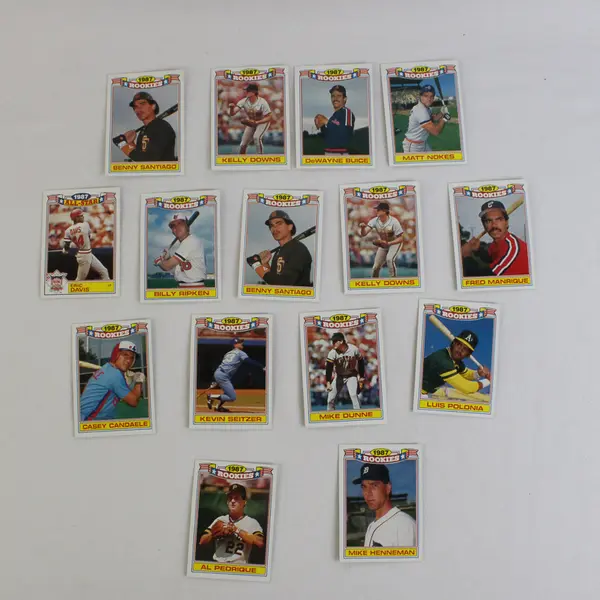 1987 Topps Glossy Rookies MLB Cards Lot of 25 Good Condition