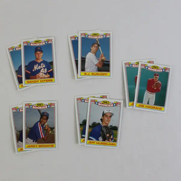 1987 Topps Glossy Rookies MLB Cards Lot of 25 Good Condition