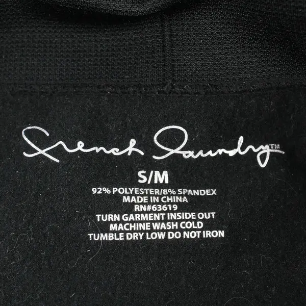 French Laundry Snowflake Pattern Black Leggings Women's Small