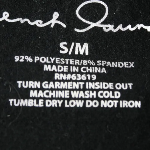 French Laundry Snowflake Pattern Black Leggings Women's Small