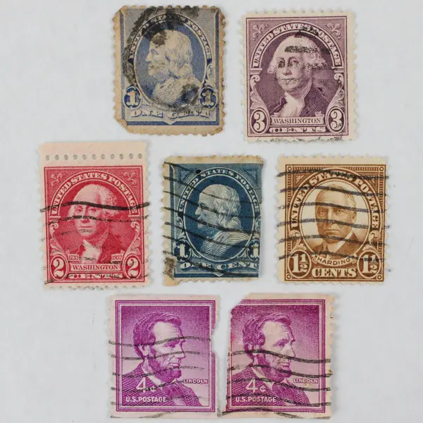 Lot Of 7 United States President 1/1.5/2/3/4c Stamps Used Canceled
