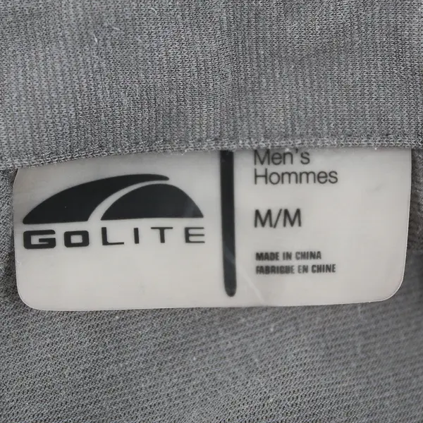 GoLite Solid Gray Polo Shirt Men's Size Medium