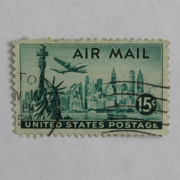 Lot Of 6 United States Air Mail Stamps Used Canceled 1940s