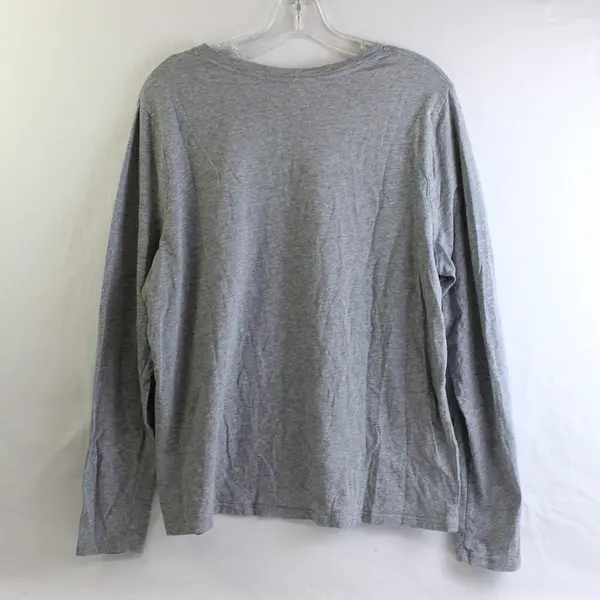 Time and Tru Women's XL Gray Long Sleeve Lightweight Crewneck Shirt