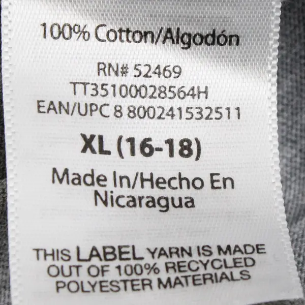 Time and Tru Women's XL Gray Long Sleeve Lightweight Crewneck Shirt