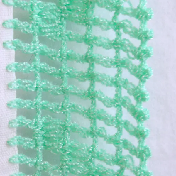 Small Floral Cross Stitched Table Linen, 21.8" Square, Hand-Made