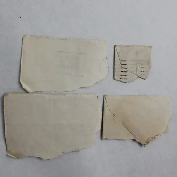 Lot Of 10 US 1/2/3/8c Stamps Used Canceled On Paper 1950s