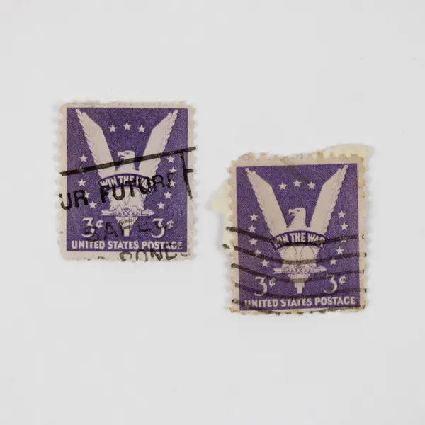 Lot Of 5 United States National Defence 1c Win The War 3c Stamps Used Canceled