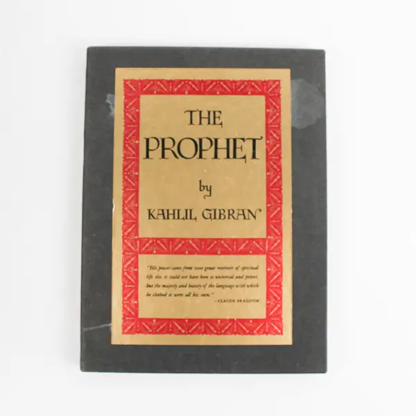 Vintage The Prophet by Kahlil Gibran Hardcover with Slipcase