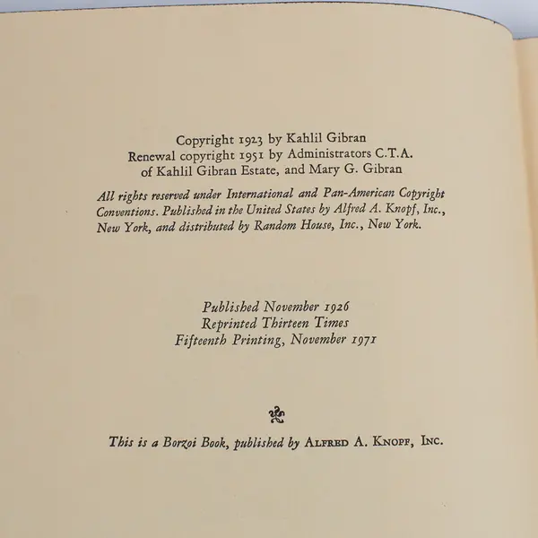 Vintage The Prophet by Kahlil Gibran Hardcover with Slipcase