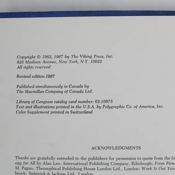 Vintage The Coffee Table Book of Astrology 1967 Revised Edition by John Lynch