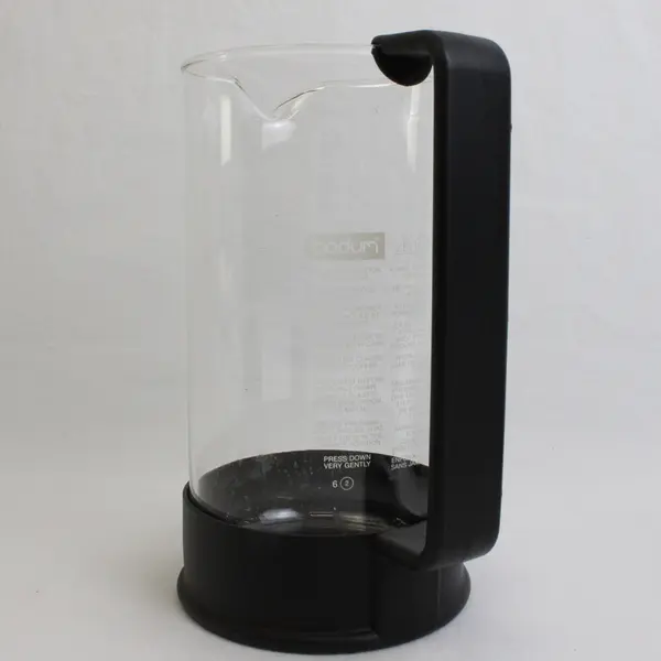 Bodum French Press Individual Size Coffee Press Tea Maker Glass Black Plunger