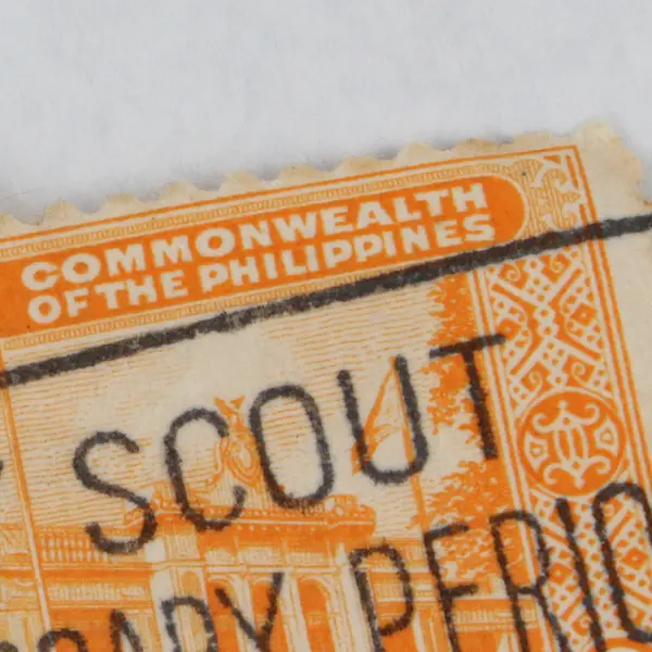 Philippines Malacanang Palace Stamp Used On Paper Boy Scouts Anniversary Cancel