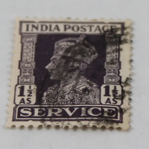 Lot Of 8 British India King George VI Service Stamps Used Canceled 1940s