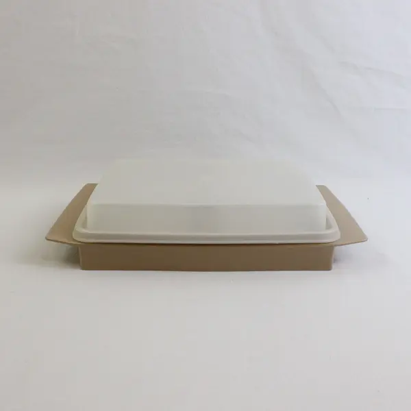 Vintage Tupperware Deviled Egg Carrier Tray Almond #723