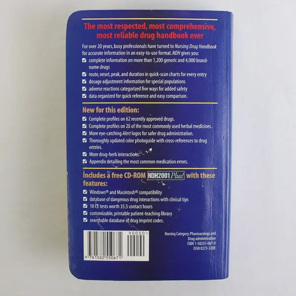 Nursing 2001 Drug Handbook 21st Edition With CD-ROM Paperback