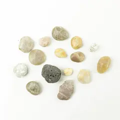 Lot of 15 Natural Rocks - Mixed Rocks for Crafts Display Collection