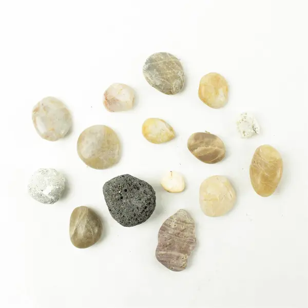 Lot of 15 Natural Rocks - Mixed Rocks for Crafts Display Collection