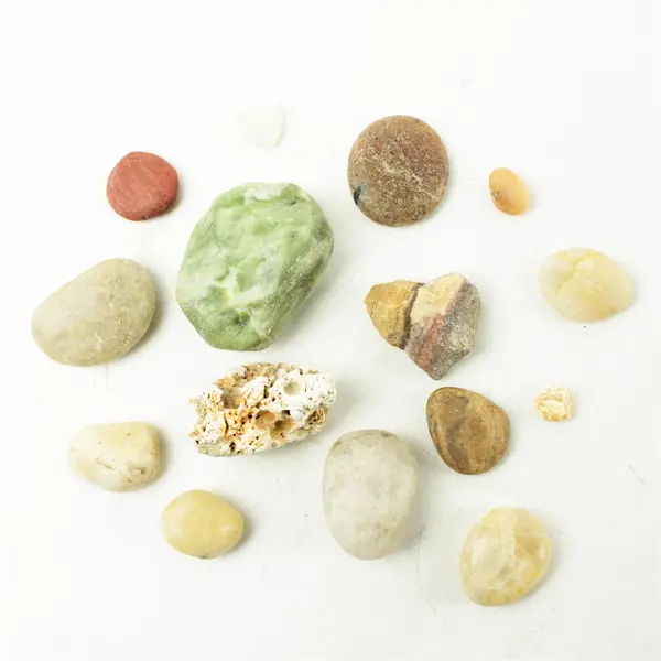 Lot of 15 Natural Rocks- Mixed Rocks for Crafts Display Collection