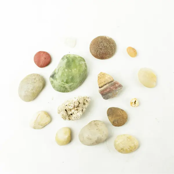 Lot of 15 Natural Rocks- Mixed Rocks for Crafts Display Collection