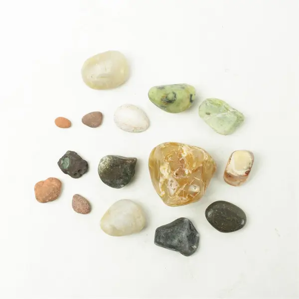 Lot of 15 Natural Rocks- Mixed Rocks for Crafts Display Collection