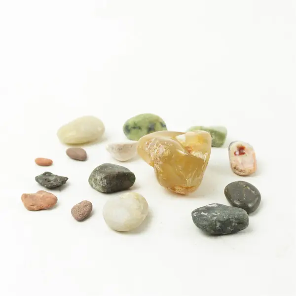 Lot of 15 Natural Rocks- Mixed Rocks for Crafts Display Collection