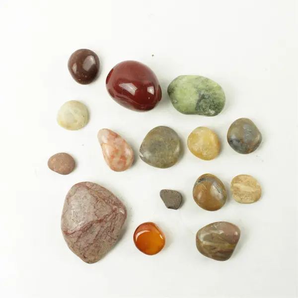 Lot of 15 Natural Rocks- Mixed Rocks for Crafts Display Collection