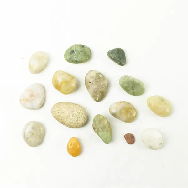 Lot of 15 Natural Rocks- Mixed Rocks for Crafts Display Collection