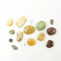 Lot of 15 Natural Rocks- Mixed Rocks for Crafts Display Collection
