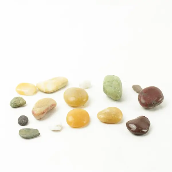 Lot of 15 Natural Rocks- Mixed Rocks for Crafts Display Collection