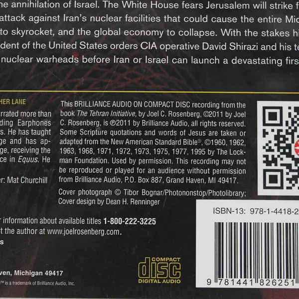 The Tehran Initiative By Joel C. Rosenberg (Audiobook, CDs, 6 Disc)