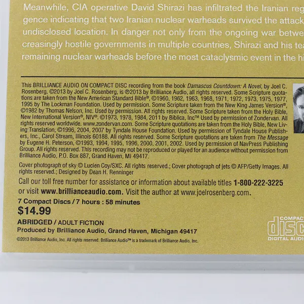 Damascus Count Down By Joel C. Rosenberg (Audiobook, CDs, 7 Disc)