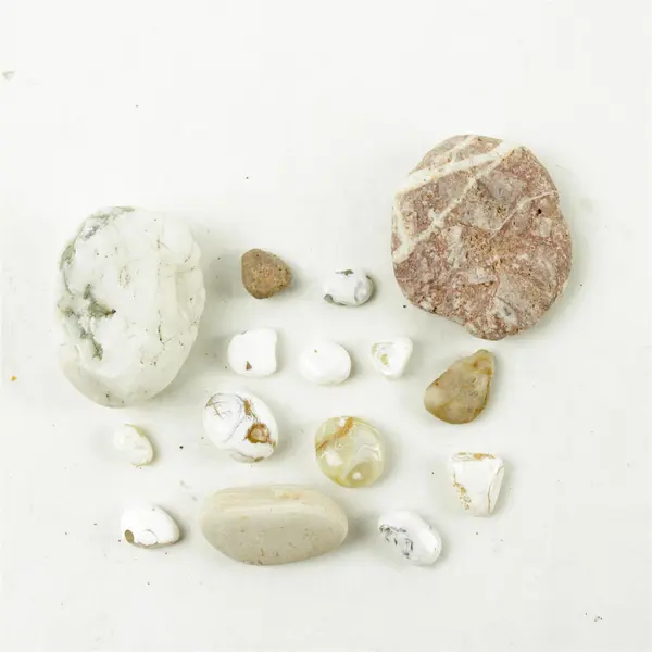 Lot of 15 Natural Rocks- Mixed Rocks for Crafts Display Collection