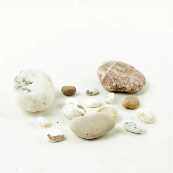 Lot of 15 Natural Rocks- Mixed Rocks for Crafts Display Collection