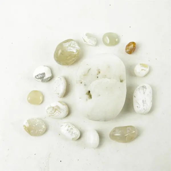 Lot of 15 Natural Rocks- Mixed Rocks for Crafts Display Collection