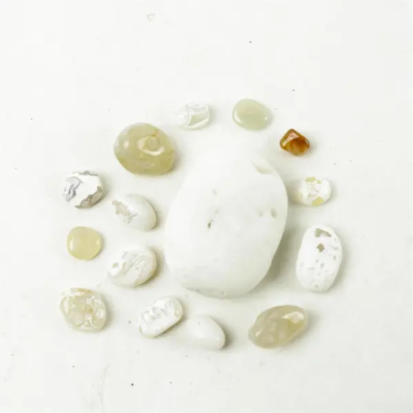 Lot of 15 Natural Rocks- Mixed Rocks for Crafts Display Collection