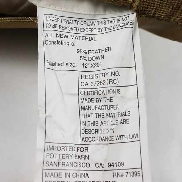 Floral Embroidered Gold-Brown Rectangle Accent Pillow 19"