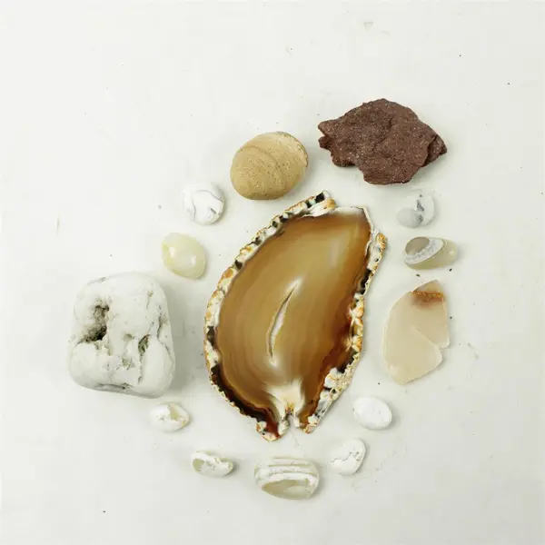 Lot of 15 Natural Rocks- Mixed Rocks for Crafts Display Collection