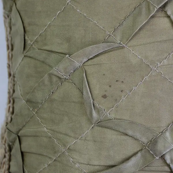 Gold-Brown Textured Rectangle Decorative Accent Pillow 18" FLAW