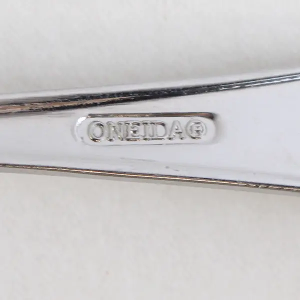 Lot of 2 Oneida Silver Greystoke Pattern SS 13% Chrome Dinner & Salad Fork (HTF)