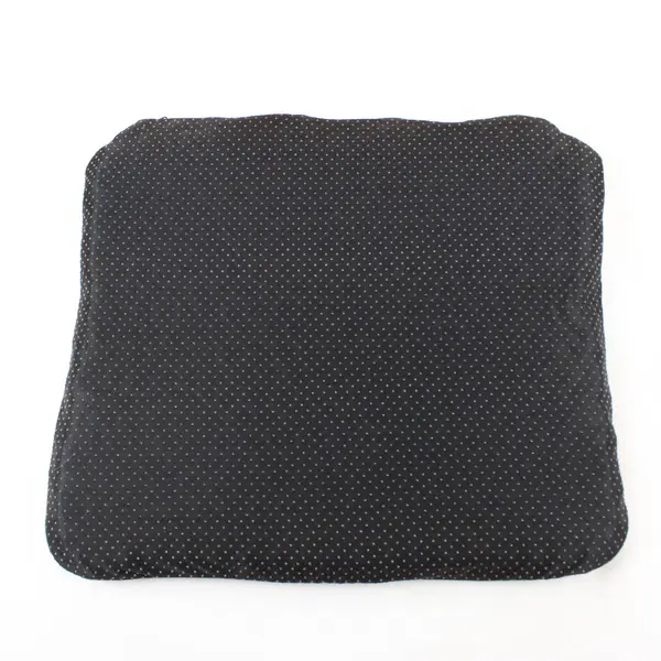 Lot of 2 Black Seat Cushions 15" x 17"