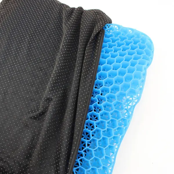 Lot of 2 Black Seat Cushions 15" x 17"