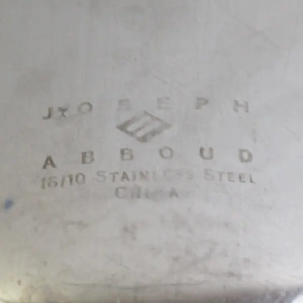 Joseph Abboud JAB6 Pattern 18/10 Stainless Oval Soup Spoon 7.5" Rare HTF