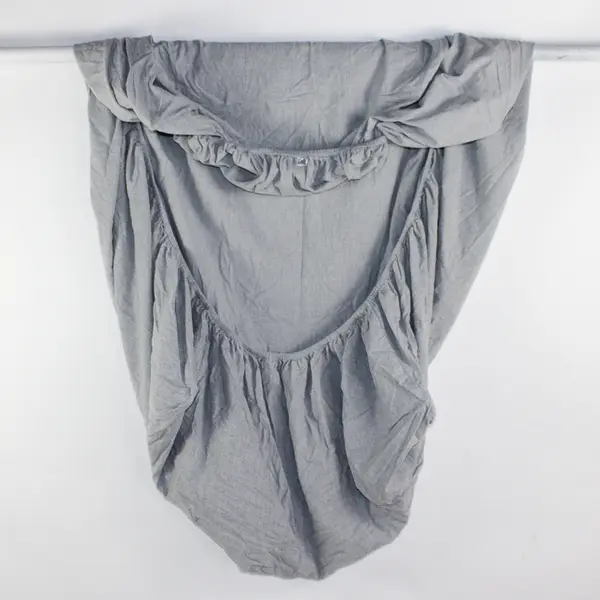 Lot Of 4 Threshold Gray Bed Set (2 Pillowcases, 1 Flat, 1 Fitted Sheet) Queen